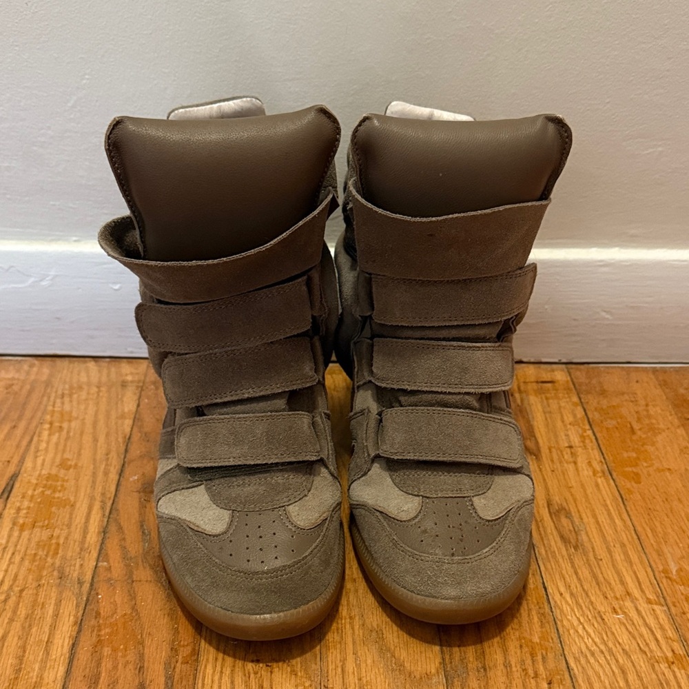 Isabel Marant Brown High-Top Sneakers